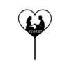 Gepersonaliseerde taarttopper always together bij cake, bake & love 3