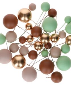 Simply making decoratieve ballenset aardetinten & goud pk/32 bij cake, bake & love 5