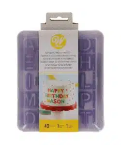 Wilton cut-outs -alphabet & numbers- set bij cake, bake & love 7