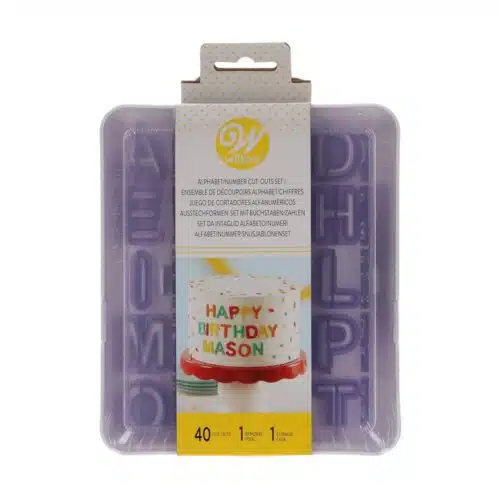 Wilton cut-outs -alphabet & numbers- set - afbeelding 3