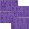Wilton fondant & gum paste mold letters/numbers set/4 bij cake, bake & love 1