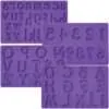Wilton fondant & gum paste mold letters/numbers set/4 bij cake, bake & love 1