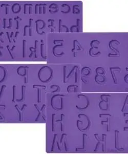 Wilton Fondant & Gum Paste Mold Letters/Numbers set/4