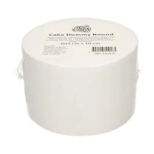 Funcakes taart dummy rond 15 cm - 10 cm hoog
