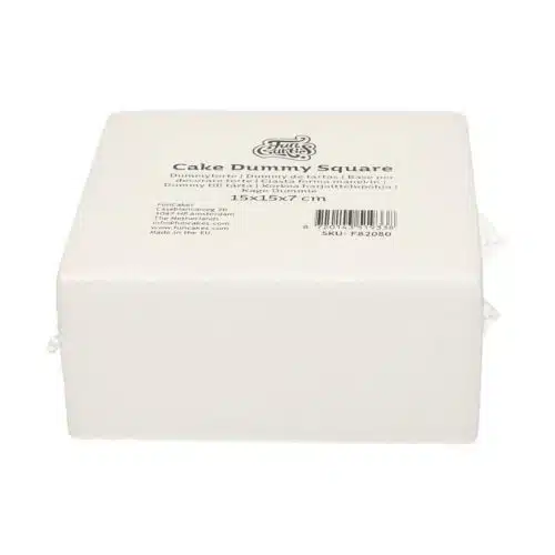 Funcakes taart dummy vierkant 15x15x7 cm