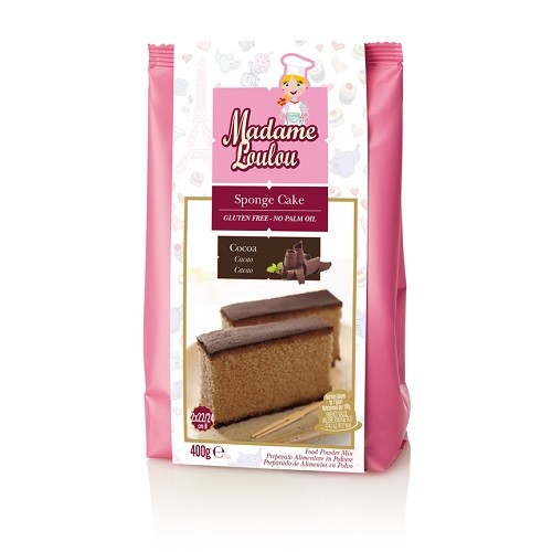 Madame loulou glutenvrije chocolade biscuitmix 400 gram tht 09-10-2023 bij cake, bake & love 2