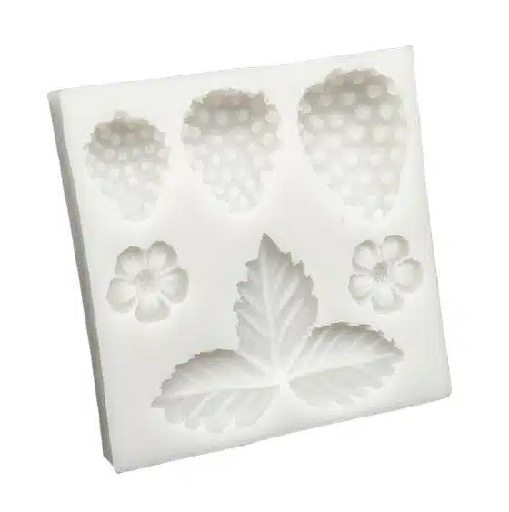 Siliconen mal aardbei bij cake, bake & love 5 Siliconen mal aardbei