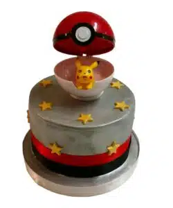 Alternative view of Pokemon bal + pikachu poppetje