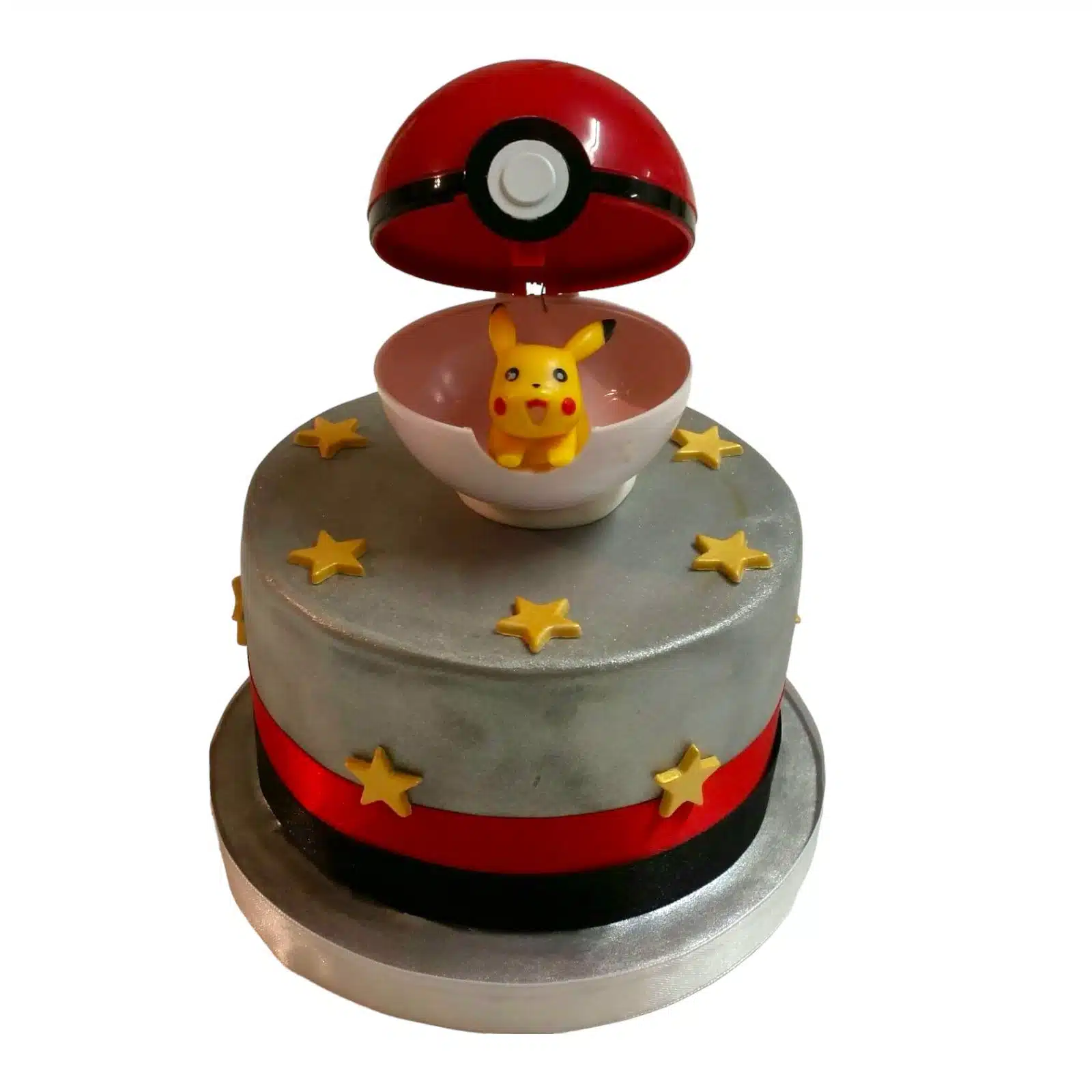 Pokemon bal + pikachu poppetje bij cake, bake & love 4 Pokemon bal + pikachu poppetje - afbeelding 2
