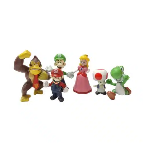 Plastic decoratieset mario bros set/6