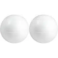 Piepschuim bal doorsnede 4 cm - 2 stuks