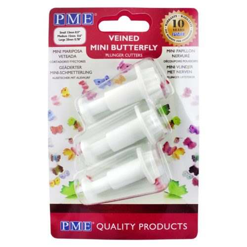 Pme butterfly plunger cutter mini set/3 bij cake, bake & love 4
