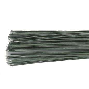 Culpitt floral wire dark green set/50 28 gauge