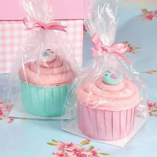 Cupcake transparante zakjes met blokbodem