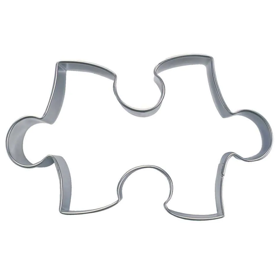 Städter koekjesuitsteker puzzelstuk 9 cm bij cake, bake & love 3 Stadter koekjesuitsteker puzzelstuk 9 cm