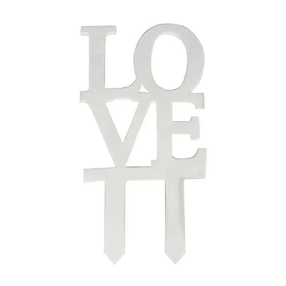 Caketopper love gumpaste bij cake, bake & love 4 Love cake topper