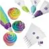 Wilton colorswirl tricolor coupler decor set/9