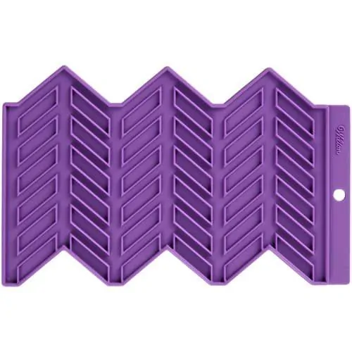 Wilton silicone precision patterns herringbone