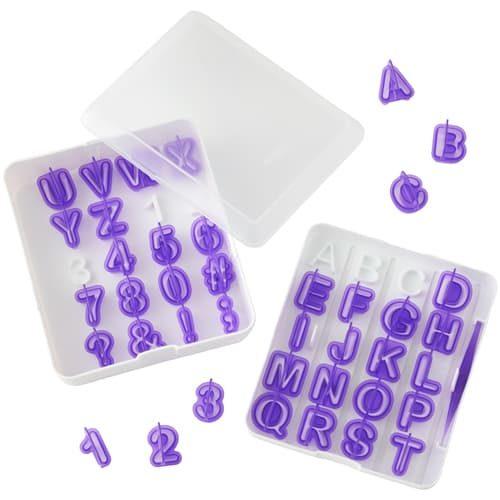Wilton cutouts alphabet & numbers set