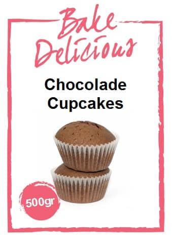 Bake delicious chocolade cupcakes 500gr bij cake, bake & love 10