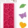 Siliconen mal knopen, bloemen en vlinders