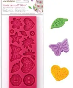 Siliconen mal Knopen, Bloemen en Vlinders