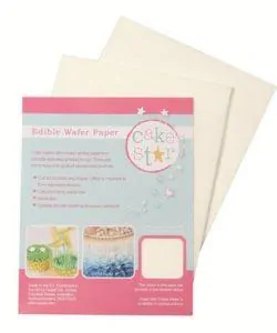 Cake Star Edible Wafer Paper White pk/12