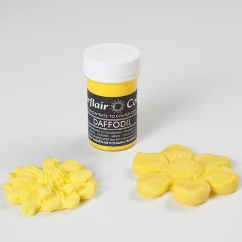 Sugarflair paste colour pastel daffodil 25g