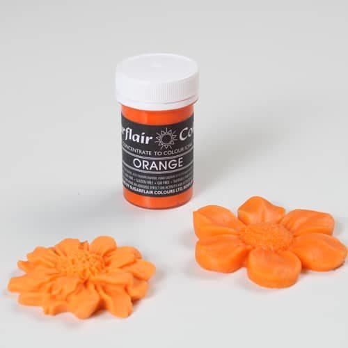 Sugarflair paste colour pastel orange 25g