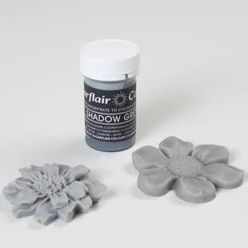 Sugarflair paste colour pastel shadow grey 25g