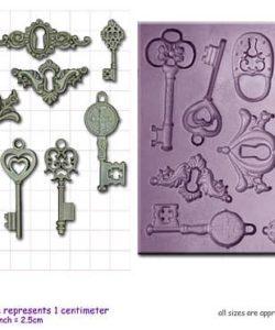 ArtyCo mould - Steampunk Locks, Keys & Keyplates