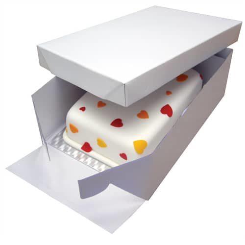 Pme cake box & oblong cake board (3mm) 33x22,8 cm (2)