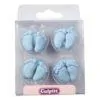Culpitt suikerdecoratie baby voetjes blauw pk/24