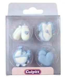 Culpitt Suikerdecoratie Baby Pipings Blue pk/12