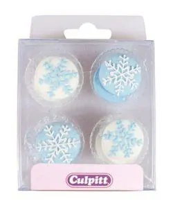 Culpitt Suikerdecoratie Sneeuwvlokken pk/12
