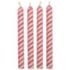 Pme candles striped pink pk/24