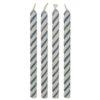Pme candles striped blue pk/24