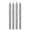 Pme candles striped blue pk/24