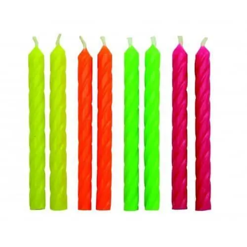 Pme candles neon spiral pk/24