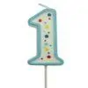 Pme large candle blue number 1 bij cake, bake & love 1 Pme large candle blue number 1