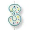 Pme large candle blue number 3 bij cake, bake & love 1 Pme large candle blue number 3