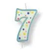 Pme large candle blue number 7 bij cake, bake & love 1 Pme large candle blue number 7