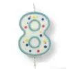 Pme large candle blue number 8 bij cake, bake & love 1 Pme large candle blue number 8