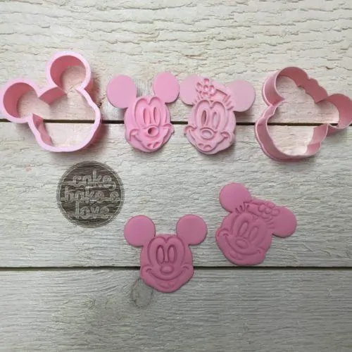 Mickey en minnie mouse uitsteker set 2