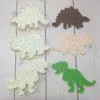 Dino koekjes uitstekers + botten impressie 3 sets