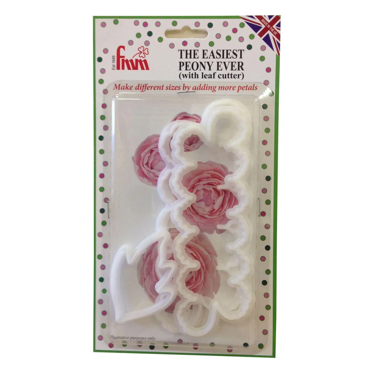 Fmm cutter the easiest peony ever set/3 bij cake, bake & love 4 Fmm cutter the easiest peony ever set/3