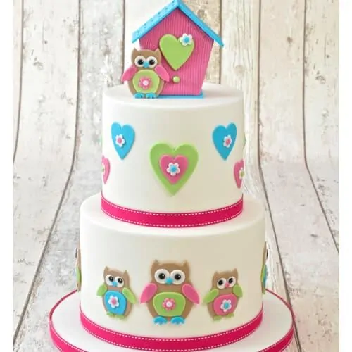 Fmm mummy & baby owl cutter set/4 bij cake, bake & love 4 Fmm mummy & baby owl cutter set/4 (2)