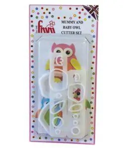 Fmm mummy & baby owl cutter set/4 bij cake, bake & love 7 Fmm mummy & baby owl cutter set/4 (3)