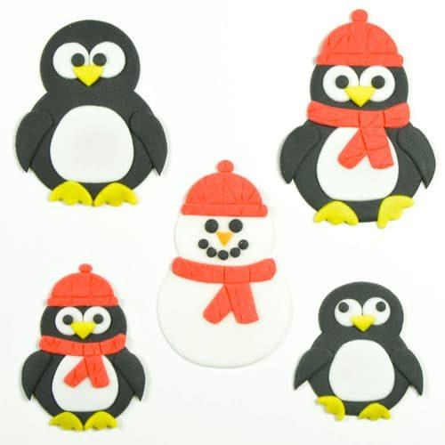 Fmm mummy and baby penguin cutter set/4 (2)