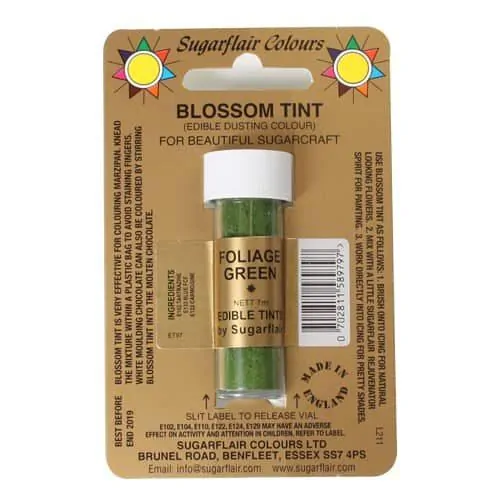 Sugarflair dusting colour foliage green, 7ml